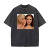 Meme Festa Bambole Grafica Meme Magliette Unisex Donna Manica Corta Gotico High Street T-shirt Cotone Lavato Vintage Larga T-shirt