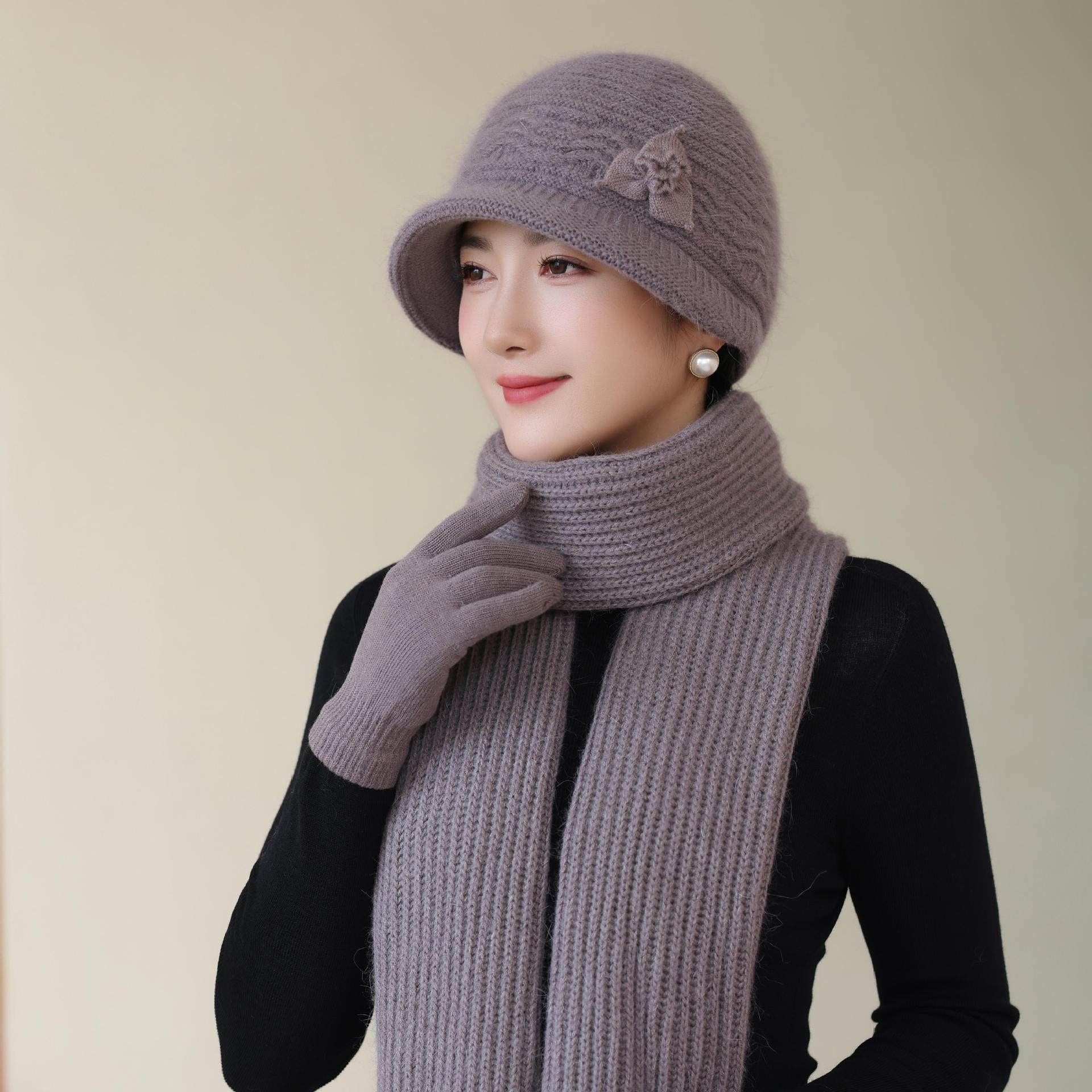 

Cold Proof Old Lady Cotton Hat Elderly Hat Women s Winter Grandmother s Double Layer Warm Ear Protection one size