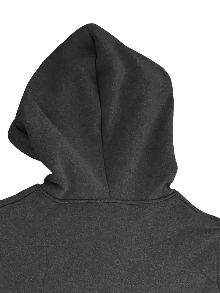 Plus Size Women's Winter Zipper Hoodie Cardigan - Solid Color, Lambswool Lined, US Sizes