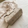 2025 Summer New Niche Messenger Bag Woven Small Bag Women's Premium Texture Hand-woven Straw Small Square Bag Women