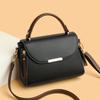 Retro Flap Handbag For Women, Color Contrast Crossbody Bag, Fashion Multi Layer Purse With Top Handle