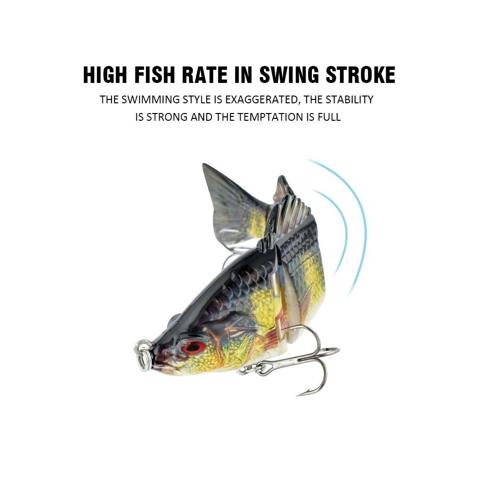 Luya Bait Multi-Section Fish 140Mm/43G Plastic 4-Section Bait Sea Fishing Luya Simulation Bait Hard Bait