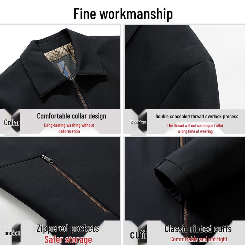 Woodpecker Men's 2025 Autumn/Winter Thickened Cotton Jacket for Middle-aged & Elderly