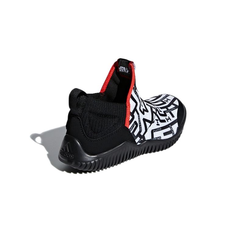 Adidas Rapida Fabric Comfortable Versatile Breathable Mid-Top Kids Running Shoes Kids Running Shoes Black AH2574