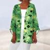 Women's Casual And Fashionable Valentine's Day  Printed Lightweight Mid Length Jacket Cardigan
