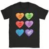 The Living Tombstone Camisetas Corazones de Caramelo Algodón Rock Merch Hipster Manga Corta Cuello Redondo Camisetas Camisetas Estampadas Gráficas