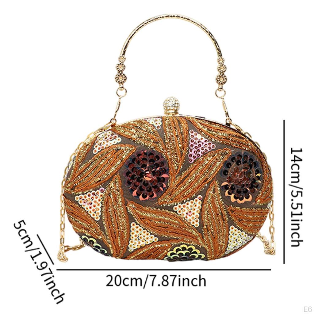 Handbag for Women Chinese Satchel Shoulder Bag Light Banquet