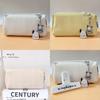 Classic Leather Waterproof Pencil Case With Large Capacity For Girls And Students