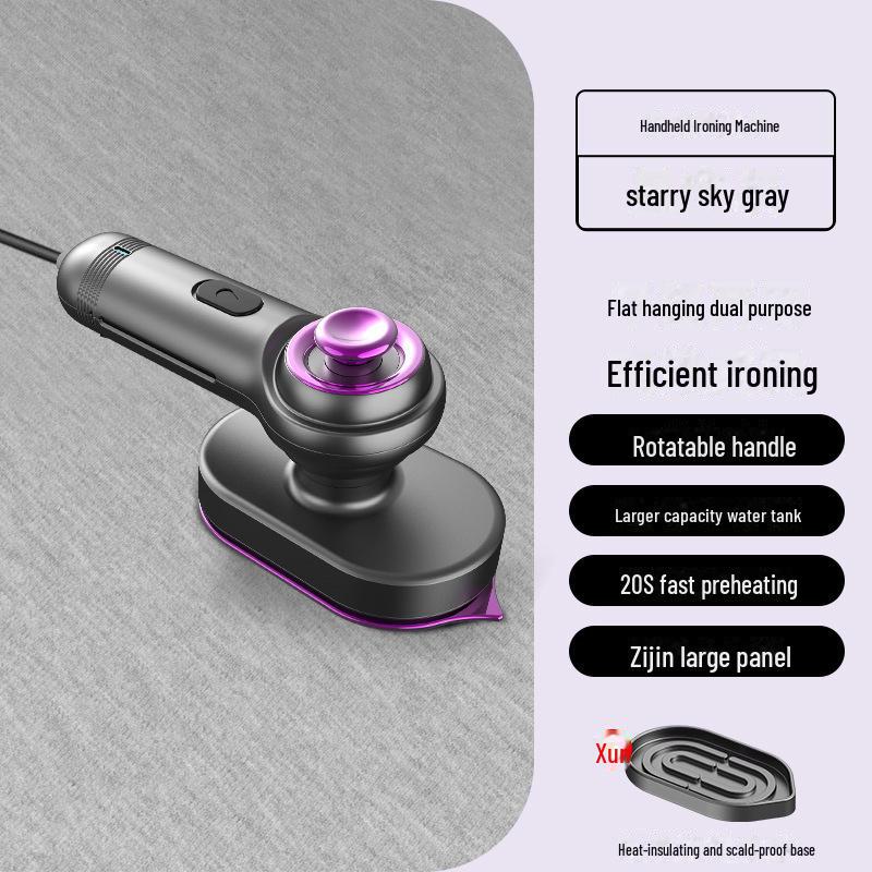 

Компактный складной паровой утюг двойного назначения: Портативный, с функцией влажной/сухой уборки, вращения, распыления и подвешивания. US Plug (Not for Domestic Use)