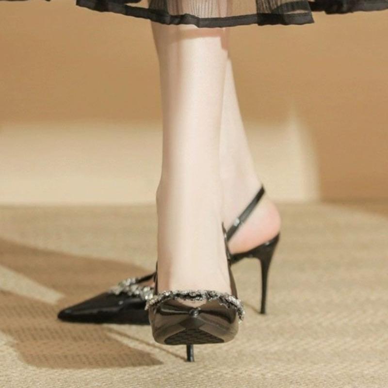 Fashion Women's New Spring and Summer Wear High-heeled Shoes with Stiletto Heels and High-end Temperament Baotou Sandals