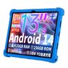 Für Teclast T65Max 13 Zoll 2024 Tablet-Hülle, stoßfeste Airbags, weiches Silikon, Android 14, verstellbarer Ständer, präzise Aussparungen