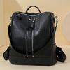 Retro Women's Backpack Large Capacity Commuter Backpack Multi-functional Foreign Portable Shoulder Bag