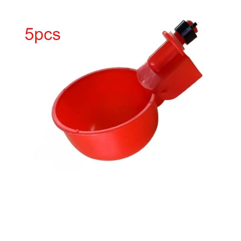 5/10cs Poultry Automatic Water Dispenser Chicken Drinking Bowl Pigeon Automatic Water Dispenser Small Chick Feeding Bowl