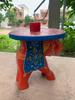 Hand Carved Elephant Stool: Wooden Antique Chowki Indian Decor