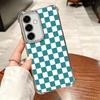 Retro Classic Chess Board Grid Plating Phone Case For Samsung A17 A07 A37 A57 A16 A56 A15 A55 A14 A54 A13 A53 A26 A36 A25 A35 A2