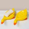 Yellow Duck Shape Soap Dishes Drainable Soap  Holders Drain Box Soap Box  Kitchen