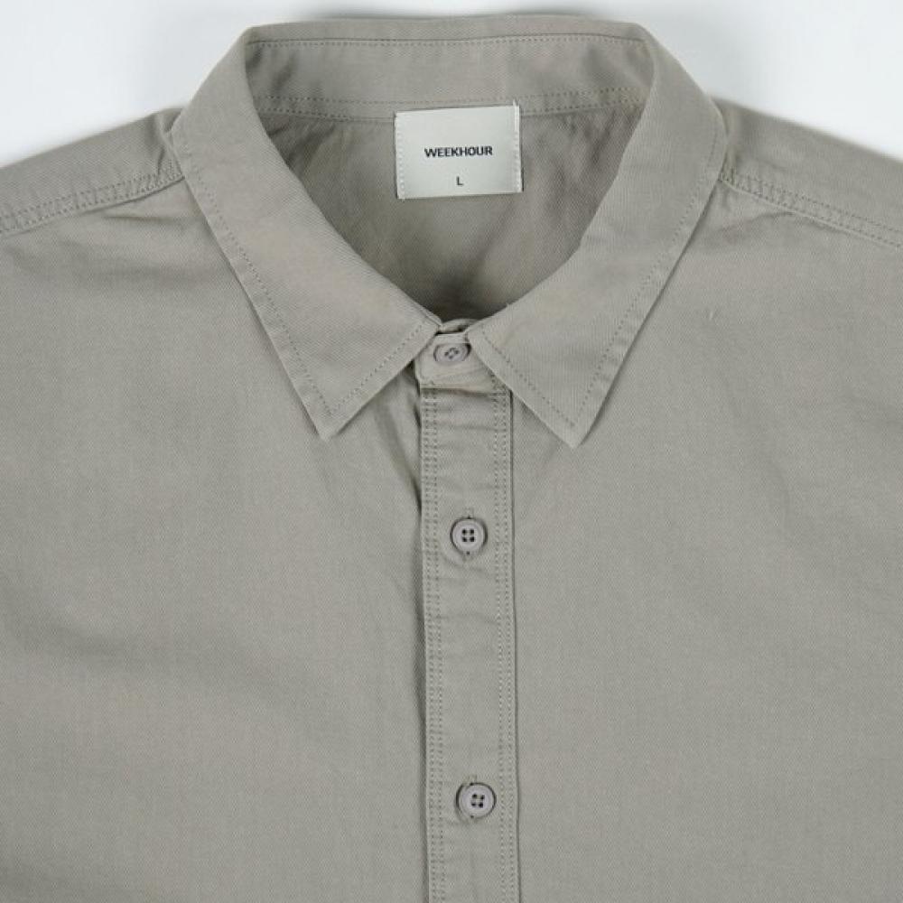Weekhour Essential Oxford Half Shirt Khaki