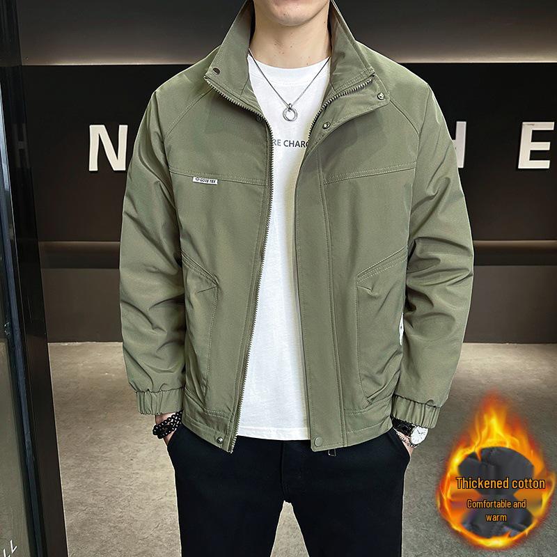 2025 Trendy Men s Versatile Cotton-Padded Jacket for Spring & Autumn 2XL