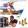 330pcs Assortment Box Durable Brass Threaded Inserts Brass Female Knurled Nuts Simple Installation for Plastic Assembly