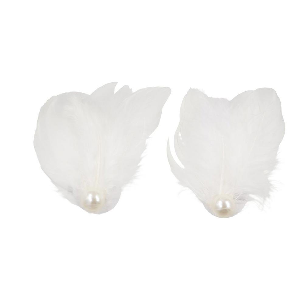 Headwear White Swan Hairpin Pearl Ballet Pearl Barrettes Jewelry Feather Hair Clips  Girls