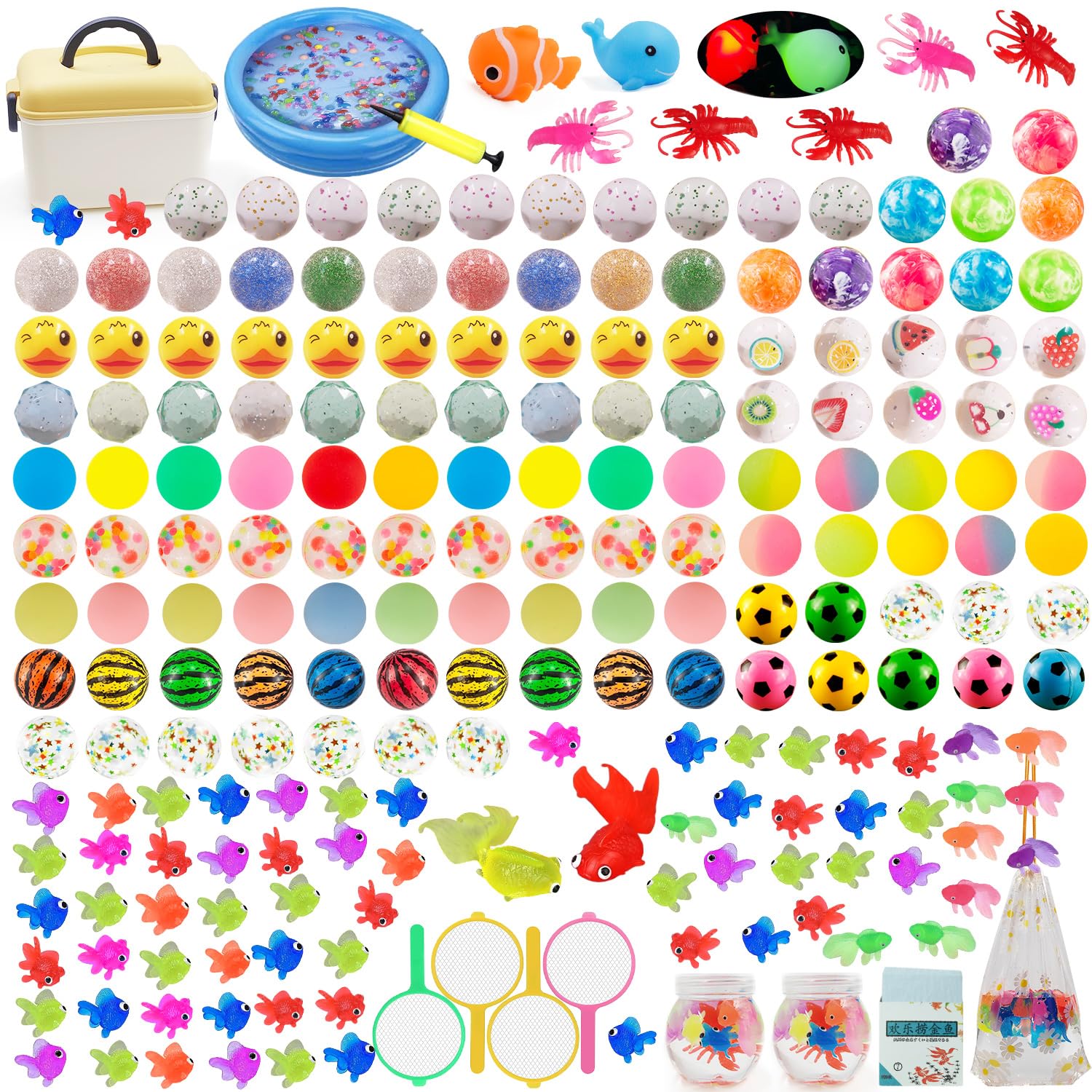 

Jecimco Festival Goldfish 350 Piece Summer Festival Festival Festival Super Ball Poi Night Festival Home For Great Item for Summer Festival Toy,