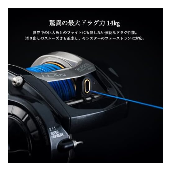 Tailwalk Baitcasting Reel ELAN SUPER WIDEPOWER 81BL