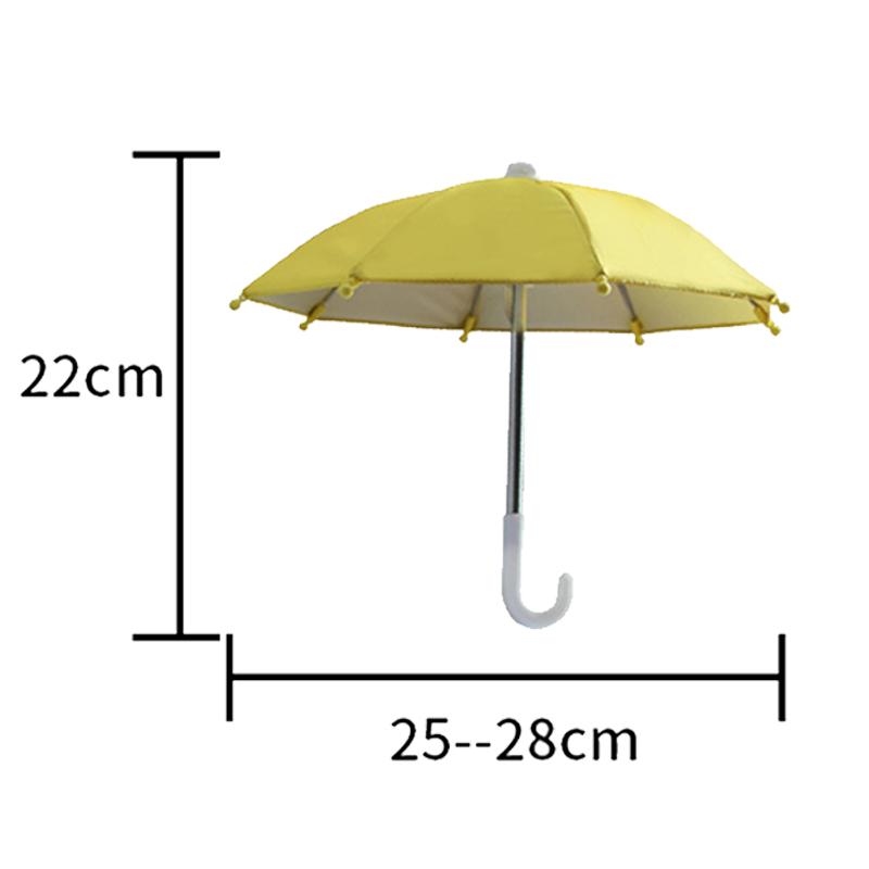 Suport de Telefon Mobil pentru Motocicletă Umbrelă Parasolar Portabilă Impermeabilă Poliester Mini Umbrelă Accesorii de Decor Gros