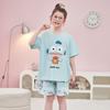 Girls Cotton Pajama Set Short Sleeve Cartoon Print Lightweight Sleepwear Ages 8 2026