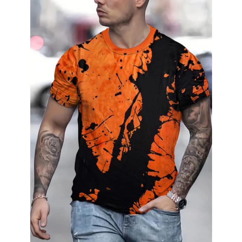 Fashion Hot Selling Classic Retro Creativity Men T-shirt Summer New Trend Casual 3D Printed Round Neck Short Sleeve Tees Tops