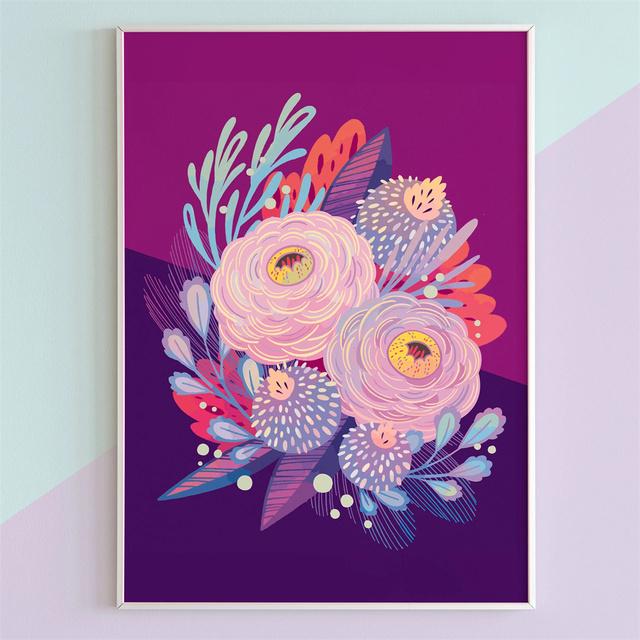 

Красочные цветы плакат пион Нарцисс растение холст картина настенный художественный декор для спальни гостиной цветочный магазин без рамки 21*30cm