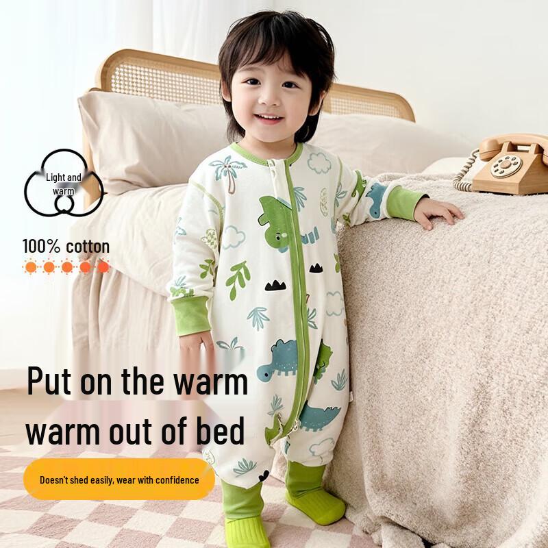 ZISEHY 100% Cotton Children s Anti-Kick Split-Leg Sleep Sack 130