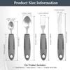 4Pcs Adaptive Utensils Stainless Steel Built Up Utensils for Adults Complete Weighted Utensils Set Nonslip Easy Grip Silverware