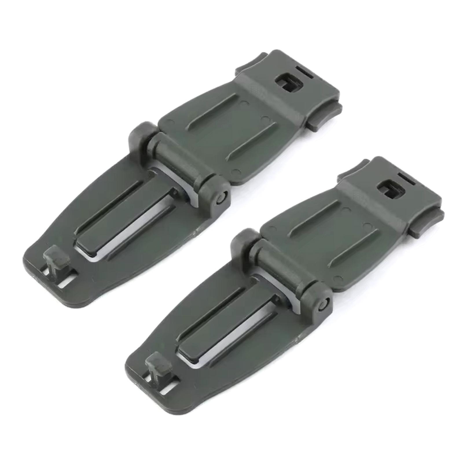 

2 шт./набір Тактичний кліпс для фіксації ремінців рюкзака для стропи Багатоцільовий кліпс для ремінців рюкзака Пряжка-домінатор для стропи армія зелений колір