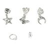 25pcs Dread Locks Dreadlocks Beads Hair Braiding Hair Braid Tubes Hollow Out Hair Ring  Decor
