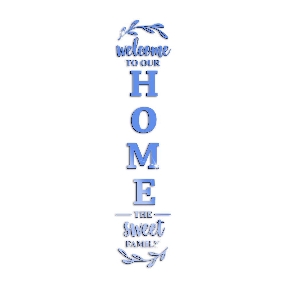 DIY Self-Adhesive Family Mirror Wall Sticker for Home Entrance Decor