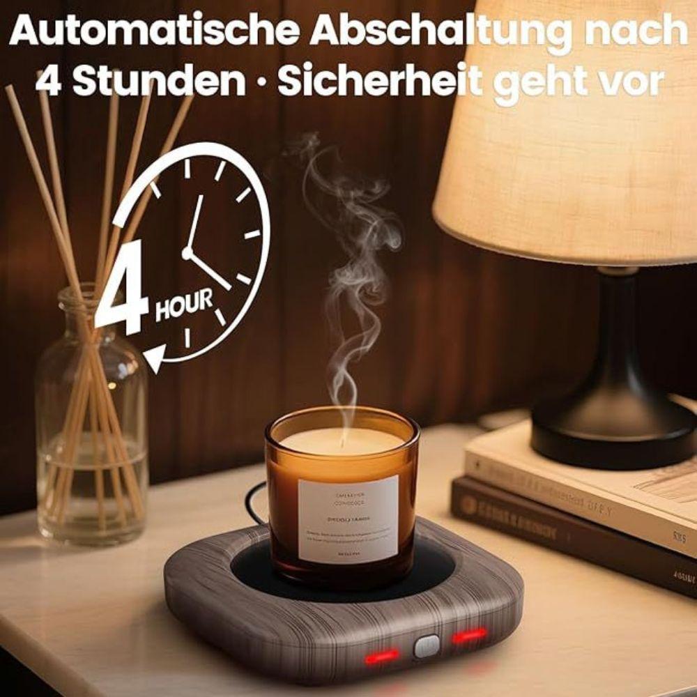 Timer Function Coffee Mug Warmer 3 Temperature Setting Electric Heating Plate Desk Use
