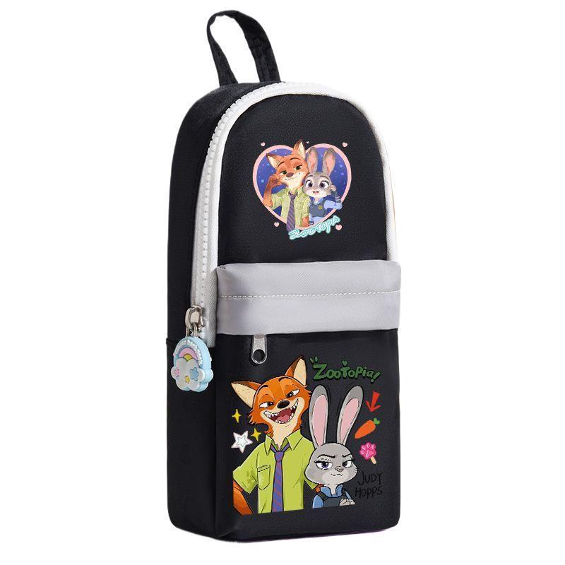 Zootopia 2 Multi-layer Pencil Case - Large Capacity Cute Stationery Box for Primary School Students Pencil Case чёрный