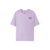 Sports Alliance Series Dopamine Fashion Trend Simple Versatile Solid Color Brand Logo Short Sleeve T-Shirt Unisex Tops Lavender L225U095-00KC