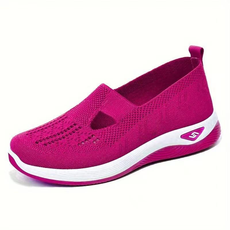 Flying woven women's shoes mother shoes cloth shoes soft-soled women's shoes middle-aged and elderly mother walking women's shoes summer mesh shoes