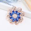 Fashion Crystal Flower Brooch Women'S Hot Sale Alloy Diamond-Encrusted Brooch Silk Scarf Buckle Dual-Use