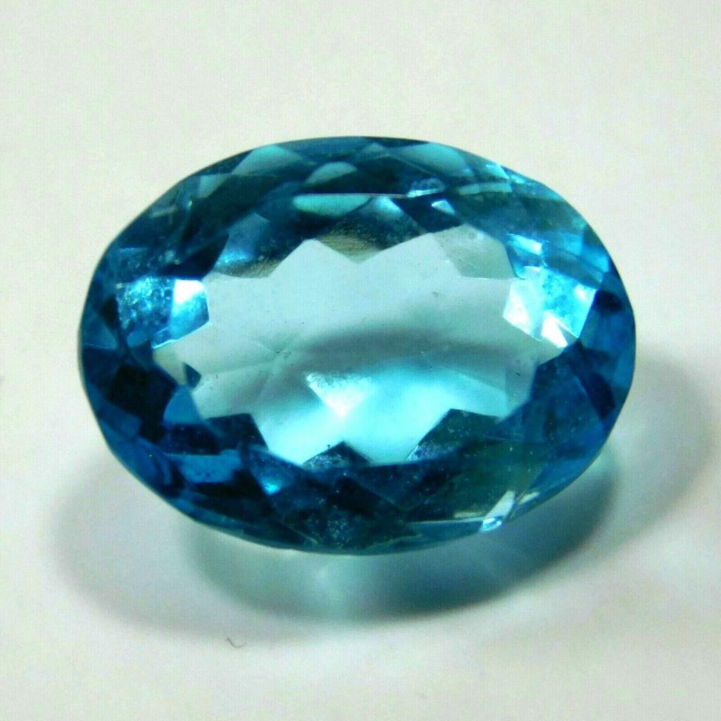 Natural Blue Aquamarine Oval Shape 6.75 Ct Certified Loose Gemstones Free Ship