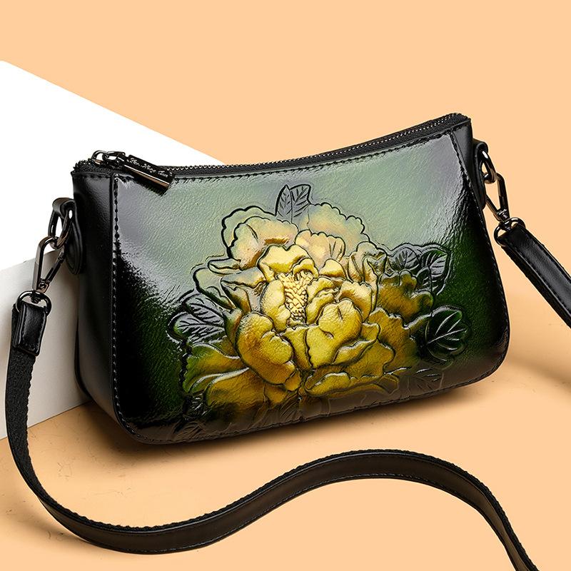 Chinesischer Ethnischer Stil, Taschen für Mütter mittleren und höheren Alters, Vielseitige und Lässige Kleine Quadratische Umhängetaschen für Damen, Temperament