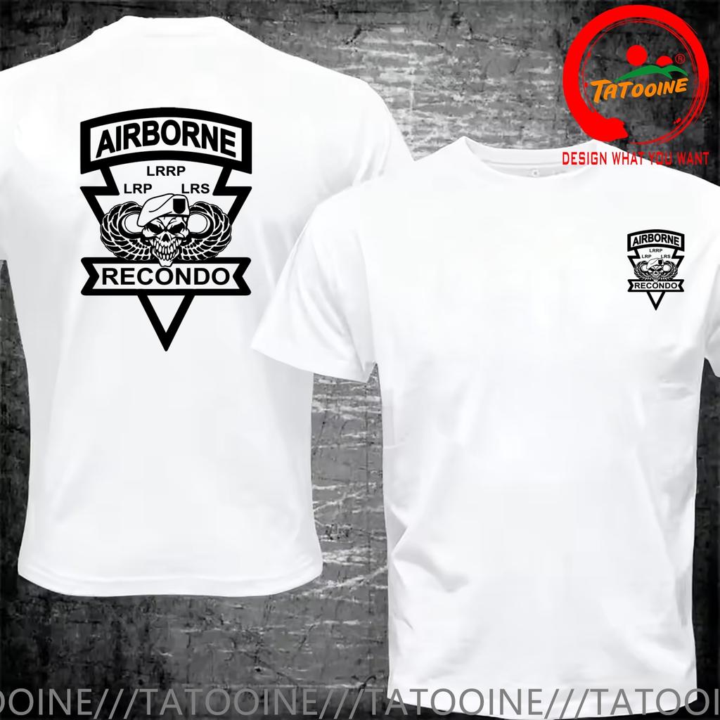 Funny Design Airborne Recondo Shirt Unisex Fashion Trendy Casual Clothing Stylish Tops Tee Shirt Leisure Tshirt Unisexs Tshirt