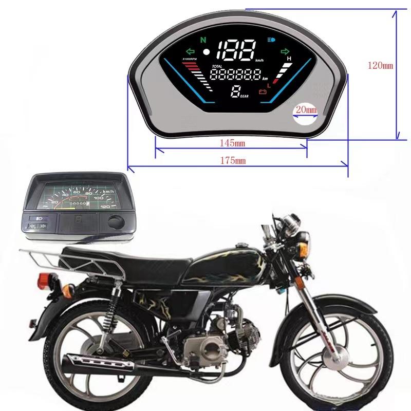 Для Alpha RF 11 P Цифровой прибор Для motoland Alpha RF 125 PRO-SPORT Honda CD70 CD 70 Мотоцикл Спидометр Одометр Обороты в минуту