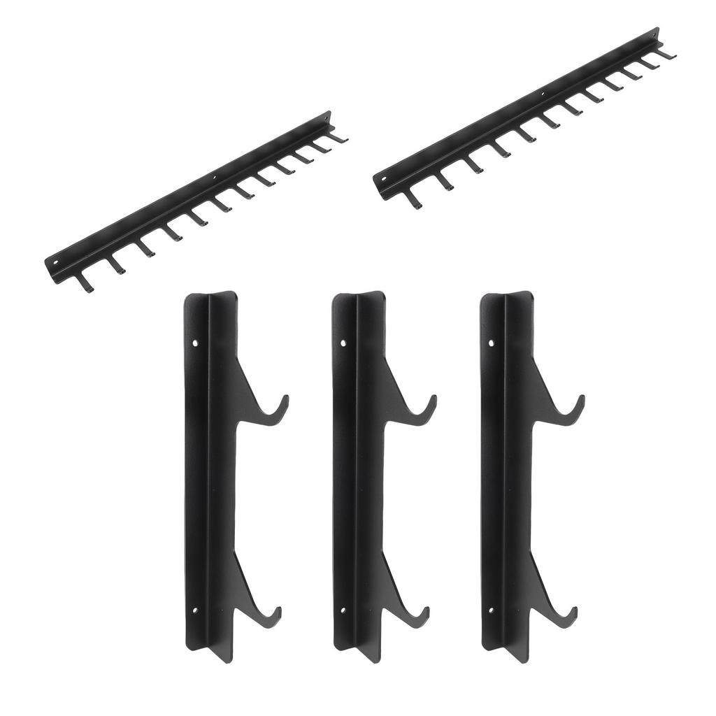 Pull Down Bar Storage Rack Wall Mounted Home Gym Storage   for Workout Equipment