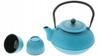 CAST IRON KETTLE 1.5L TEAPOT 2x CUPS TEA INFUSER + STRAINER