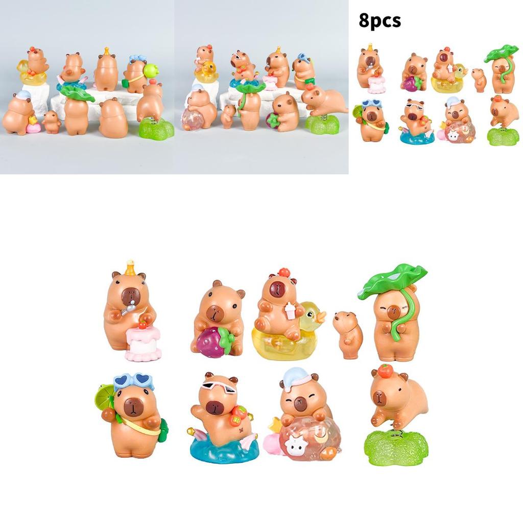 Capybara Pvc Action Figures With Assembly For Anime Enthusiasts And Collectors
