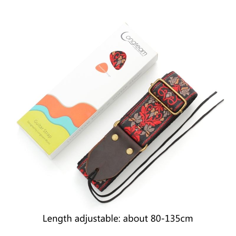 Adjustable Guitar Shoulder Strap for Electric Acoustic Guitar Bass Flower Guitar Strap Musical Instruments Accessories