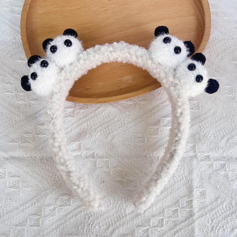 Cartoon Plush Headband: Cute Hair Accessory for Women & Kids, Perfect for Face Washing