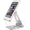Support Dock - WF18377 - Aluminium - Argent - Compatible 4-8 Pouces - Téléphone/Tablette